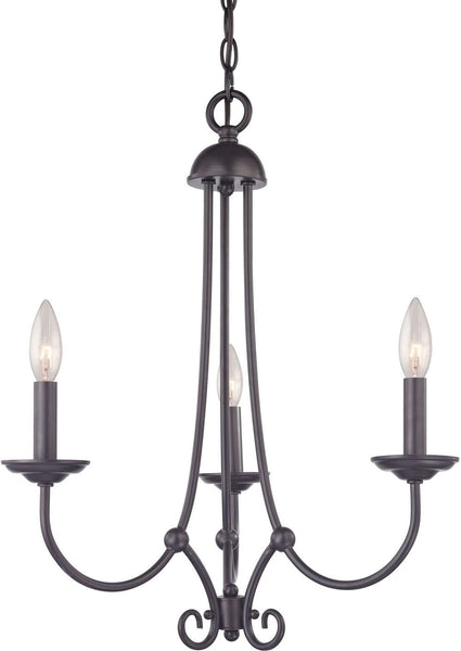 Williamsport 3 Light Chandelier In Oil Rubbed Bronze