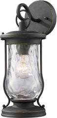 Farmstead 1 Light Outdoor Wall Sconce In Matte Black
