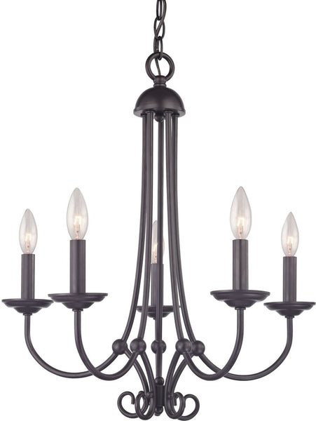 Williamsport 5 Light Chandelier In Oil Rubbed Bronze