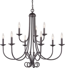 Williamsport 9 Light Chandelier In Oil Rubbed Bronze