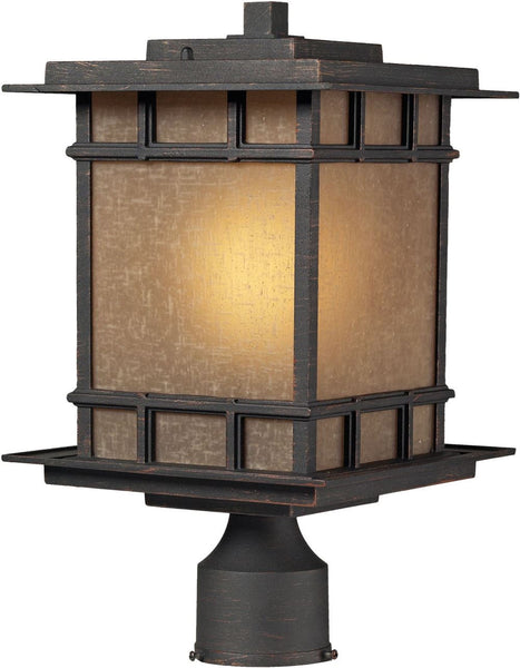 Newlton 1 Light Outdoor Post Lamp In Weathered Charcoal