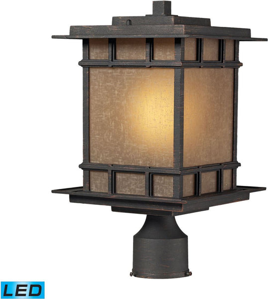 Newlton 1 Light Outdoor Led Post Lamp In Weathered Charcoal