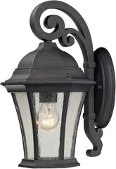Wellington Park 1 Light Outdoor Sconce In Weathered Charcoal