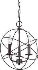 Williamsport 3 Light Chandelier In Oiled Rubbed Bronze