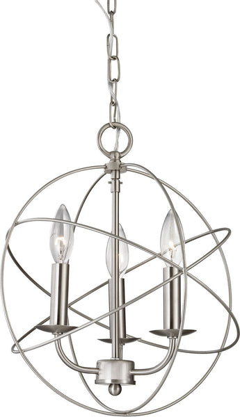 Williamsport 3 Light Chandelier In Brushed Nickel