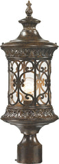Orlean 1 Light Outdoor Post Lamp In Hazelnut Bronze