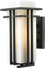 Croftwell 1 Light Outdoor Sconce In Textured Matte Black