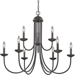 Williamsport 9 Light Chandelier In Oil Rubbed Bronze