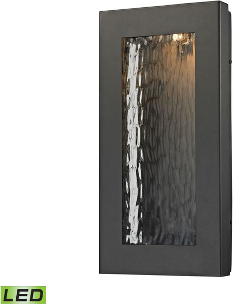 Jeremy Led Outdoor Wall Sconce In Matte Black