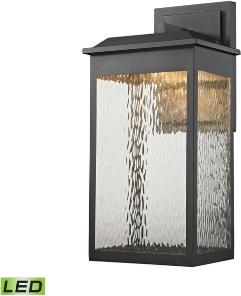 Newcastle Led Outdoor Wall Sconce In Matte Black