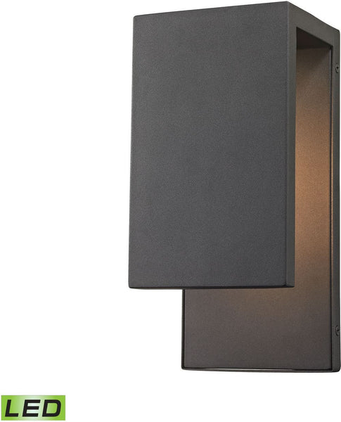 Pierre Led Outdoor Wall Sconce In Textured Matte Black