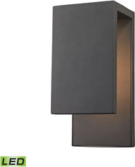 Pierre Led Outdoor Wall Sconce In Textured Matte Black