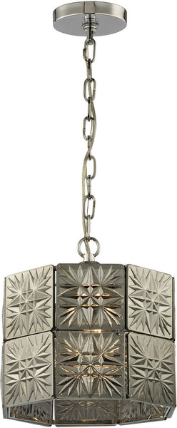 Glass Tile 1 Light Pendant In Polished Chrome
