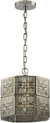 Glass Tile 1 Light Pendant In Polished Chrome