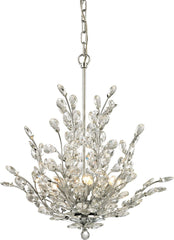 Crystique 6 Light Chandelier In Polished Chrome