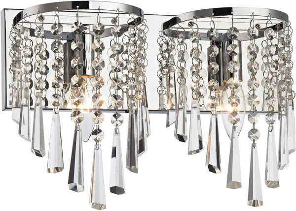 Jariah 2 Light Vanity In Polished Chrome