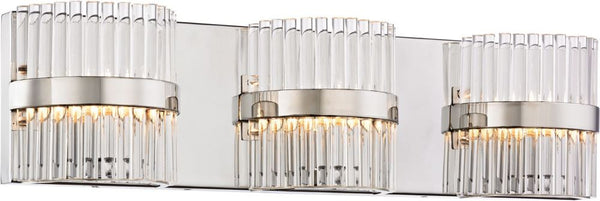 Nescott 3 Light Vanity In Polished Chrome