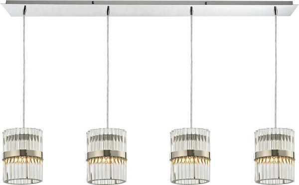 Nescott 4 Light Pendant In Polished Chrome