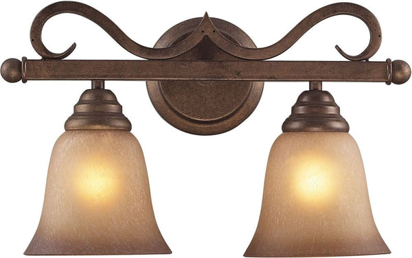 Lawrenceville 2 Light Bath Bar In Mocha