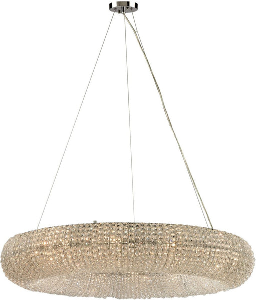 Crystal Ring 12 Light Chandelier In Polished Chrome