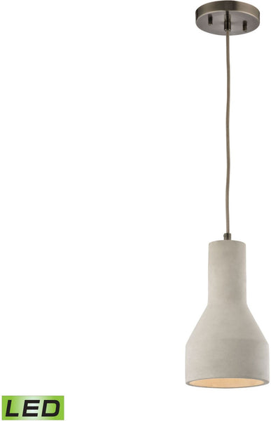 Urban Form 1 Light Led Pendant In Black Nickel