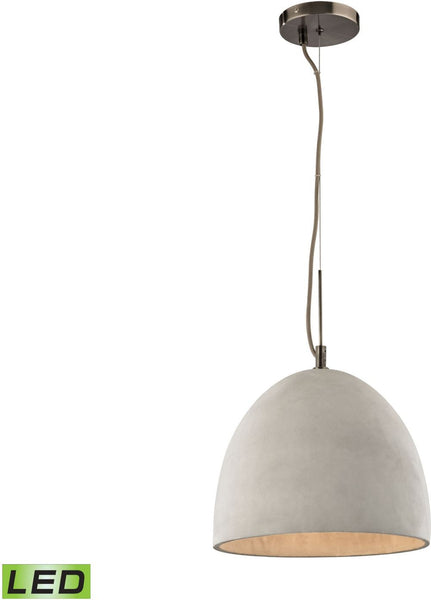 Urban Form 1 Light Led Pendant In Black Nickel