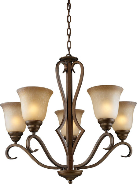 Lawrenceville 5 Light Chandelier In Mocha