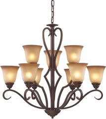 Lawrenceville 9 Light Chandelier In Mocha
