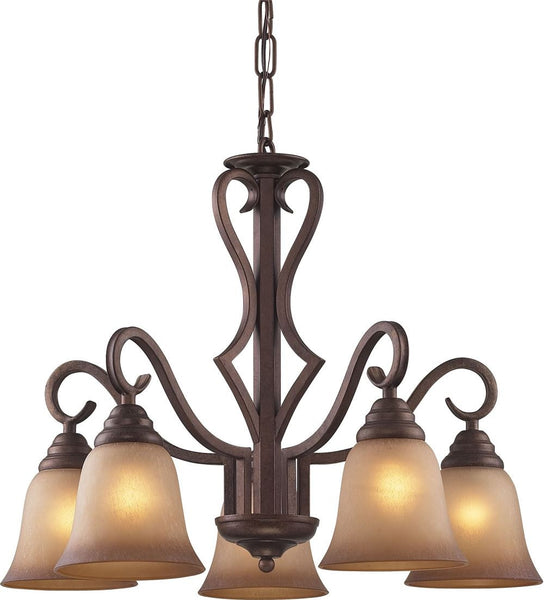 Lawrenceville 5 Light Chandelier In Mocha