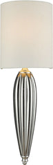 Martique 1 Light Wall Sconce In Chrome and Silver Leaf