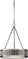 Linden Manor 3 Light Pendant In Polished Nickel