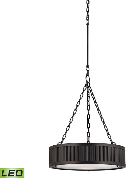 Linden Manor 3 Light Led Pendant In Oil Rubbed Bronze