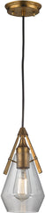 Duncan 1 Light Pendant In Antique Gold Leaf