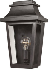 Covina 1 Light Outdoor Sconce In Matte Black