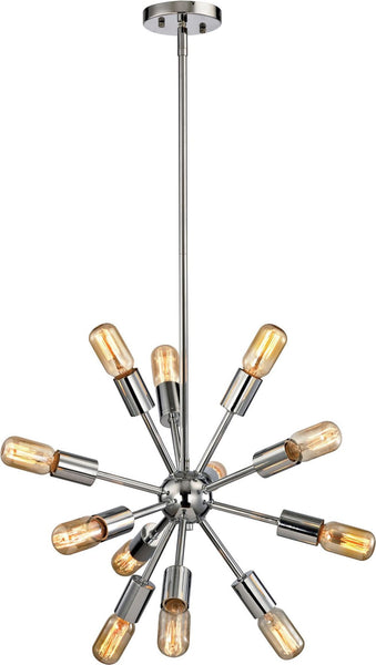 Delphine 12 Light Chandelier In Polished Chrome