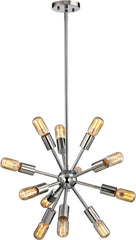 Delphine 12 Light Chandelier In Polished Chrome