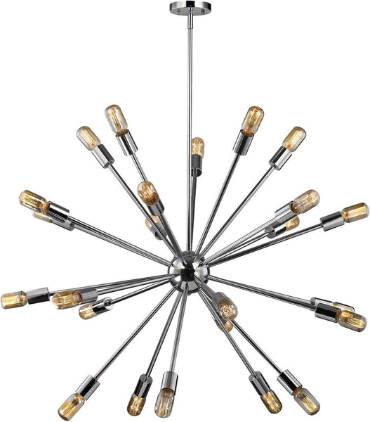 Delphine 24 Light Chandelier In Polished Chrome