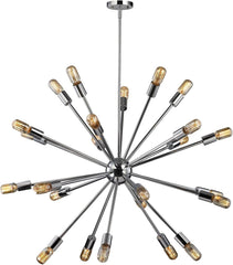 Delphine 24 Light Chandelier In Polished Chrome