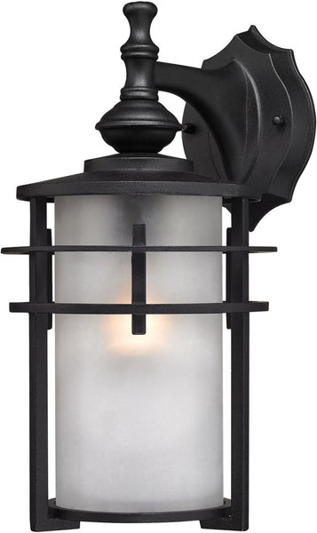 Meadowview 1 Light Outdoor Sconce In Matte Black
