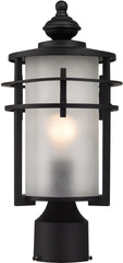 Meadowview 1 Light Outdoor Post Lantern In Matte Black