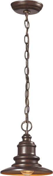 Marina 1 Light Outdoor Pendent In Hazelnut Bronze