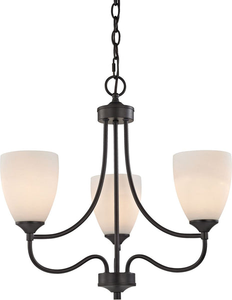 Arlington 3 Light Chandelier In Oil Rubbed Bronze