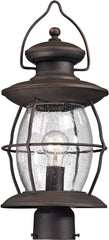Village Lantern 1 Light Outdoor Post Light In Weathered Charcoal