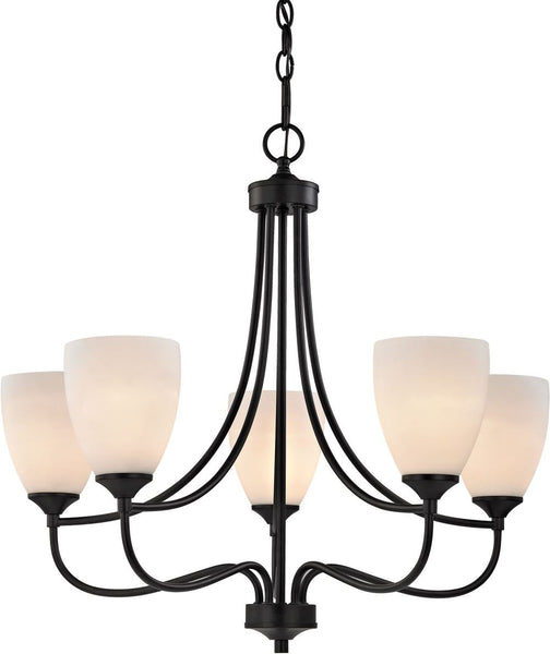 Arlington 5 Light Chandeier In Oil Rubbed Bronze