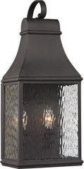 Forged Jefferson 2 Light Outdoor Sconce In Charcoal