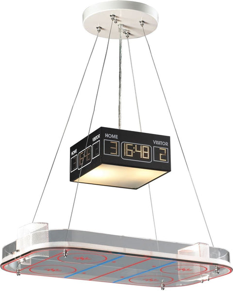 Novelty 2 Light Hockey Pendant