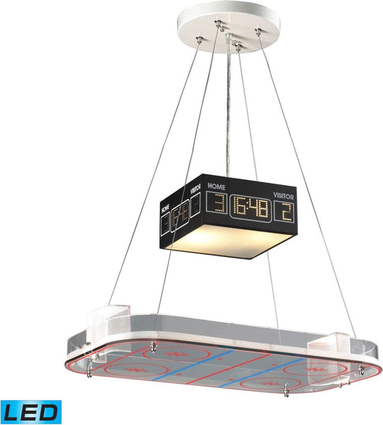 Novelty 2 Light Led Hockey Pendant