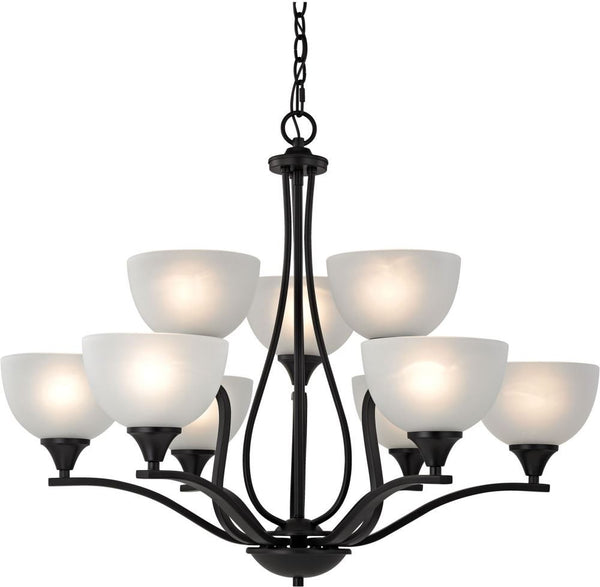 Bristol Lane 9 Light Chandelier In Oil Rubbed Bronze