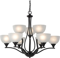 Bristol Lane 9 Light Chandelier In Oil Rubbed Bronze