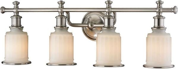Acadia 4 Light Vanity In Brushed Nickel